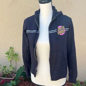 Santa Cruz Pink Dot Zip Up Hoodie